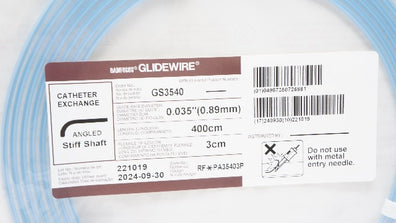 Terumo GS3540 Radifocus Glidewire Exchange Cath. 0.035inch x 400cm x 3cm